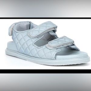 GB The Change Earth Day Sustainable Quilted Sandals Grandma Grannycore